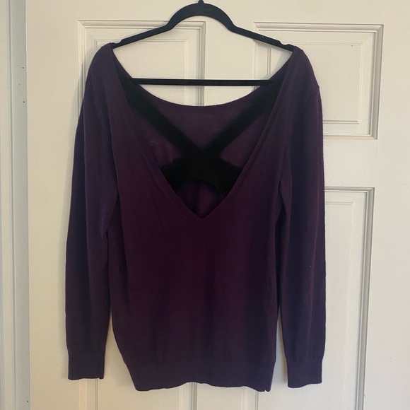 Sandro Cashmere Blend Sweater with Low-Cut Back - Picture 5 of 11